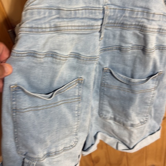 Rue21 light blue denim shortalls - Picture 4 of 5